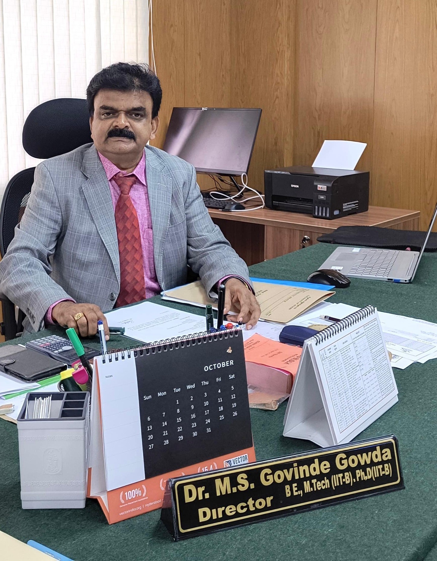 Dr. M. S. Govinde Gowda, Director, School of Engineering